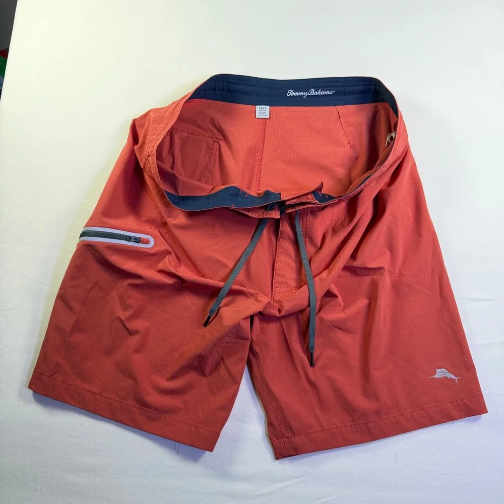 Tommy Bahama Molokai Unlined Boardshorts 9 Baked‎ Apple Red Mens 38 ST924842 NEW
